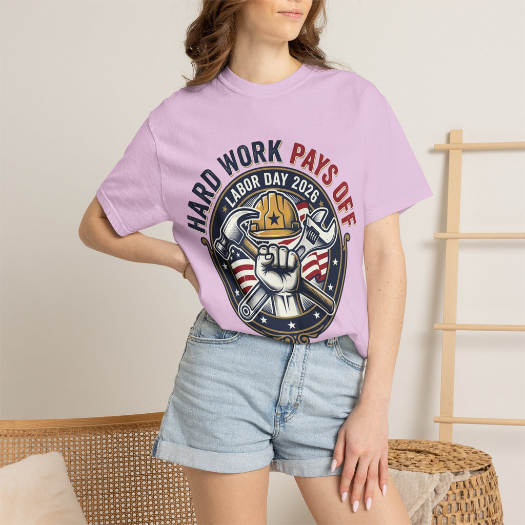 Labor Day 'Hard Work Pays Off' Graphic T-Shirt