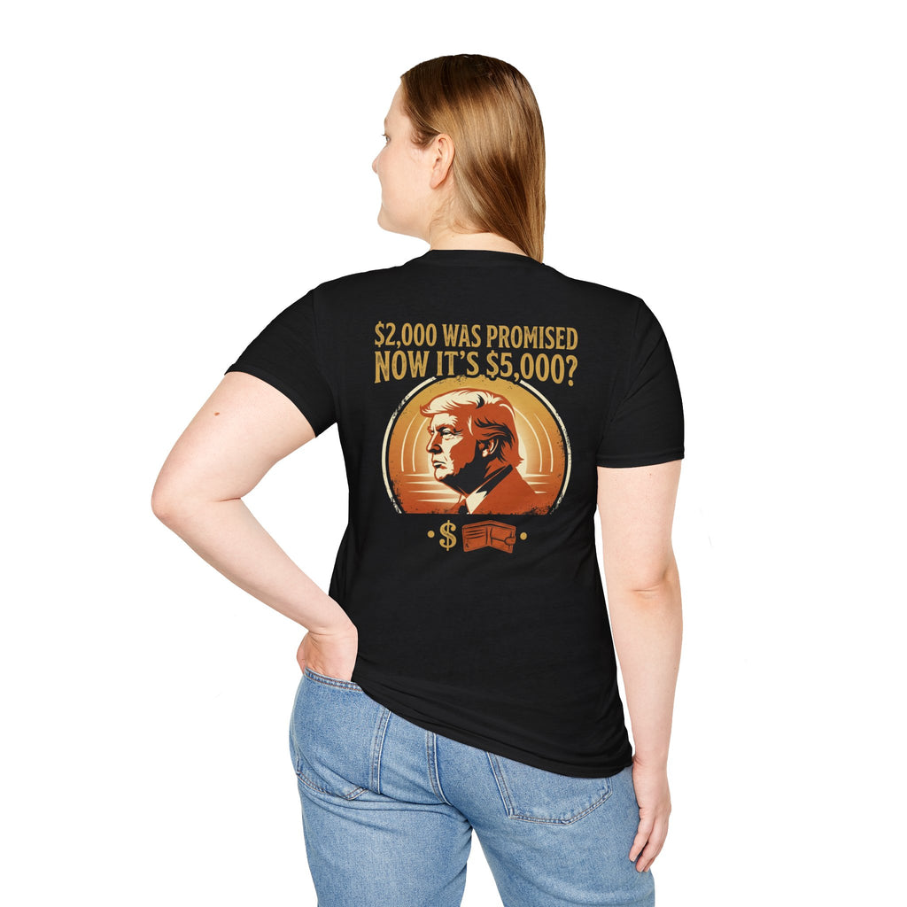 Trump 2,000 to 5,000 Retro Portrait T-Shirt