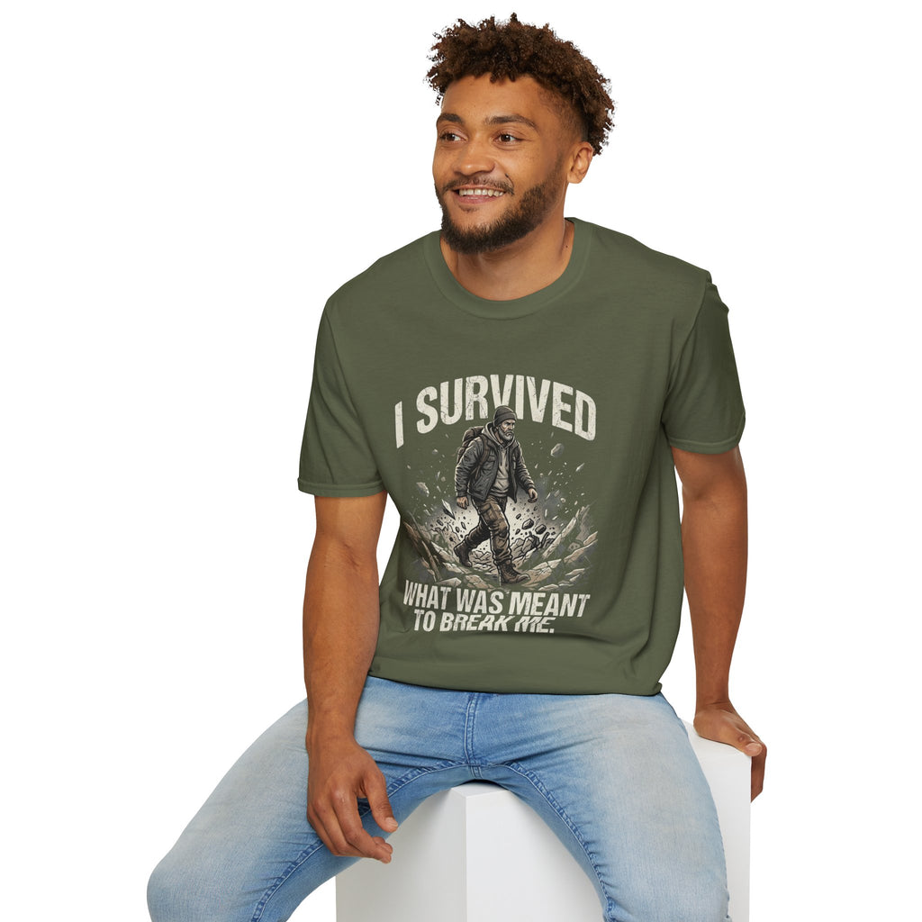 T-Shirt — "I Survived What Was Meant To Break Me" Resilience Graphic Tee