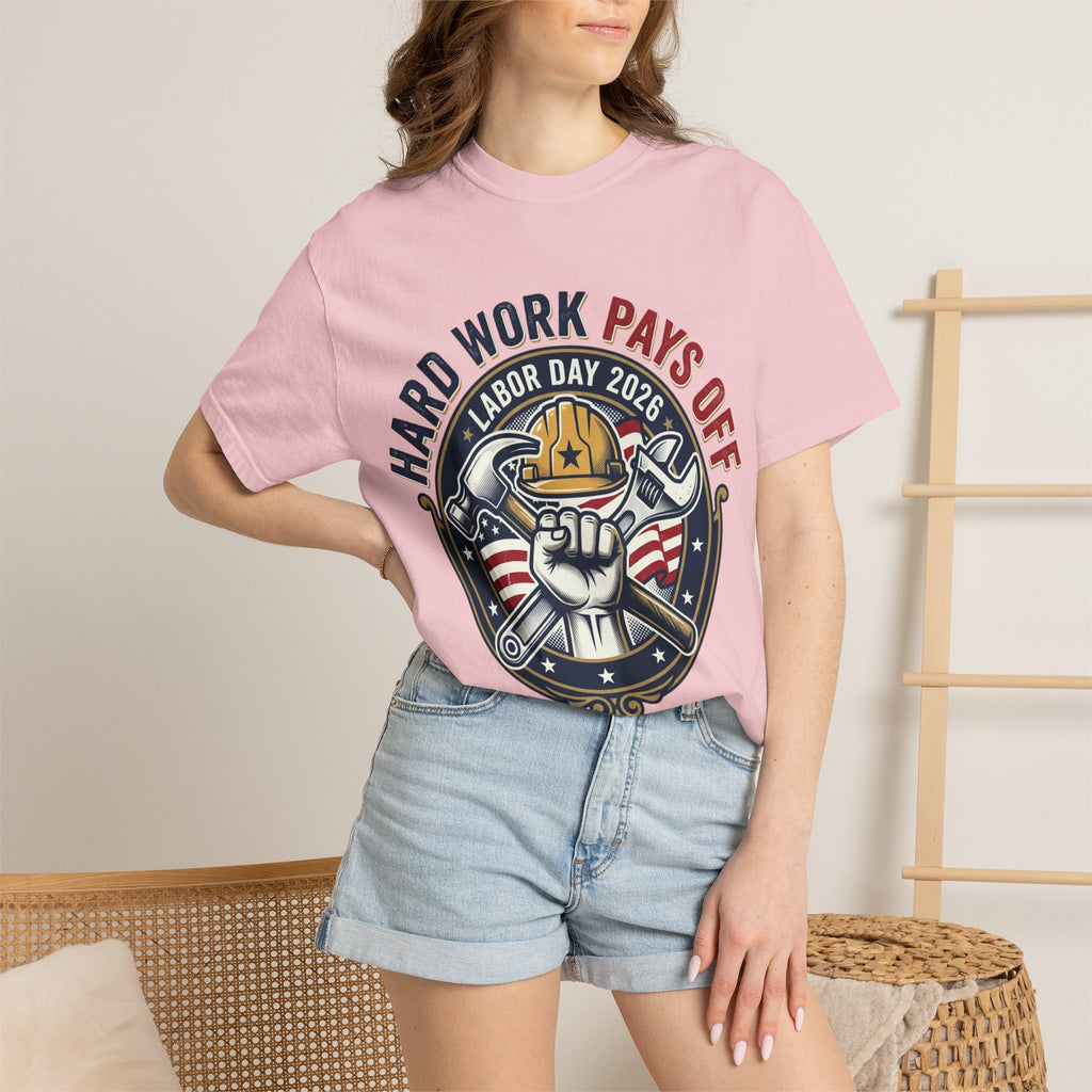 Labor Day 'Hard Work Pays Off' Graphic T-Shirt