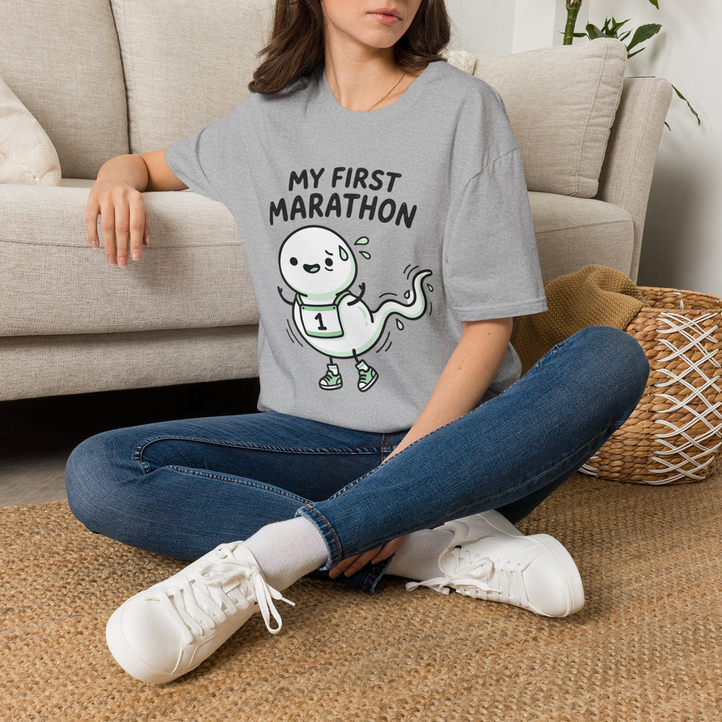 My First Marathon T-Shirt — Cute Beginner Runner Tee