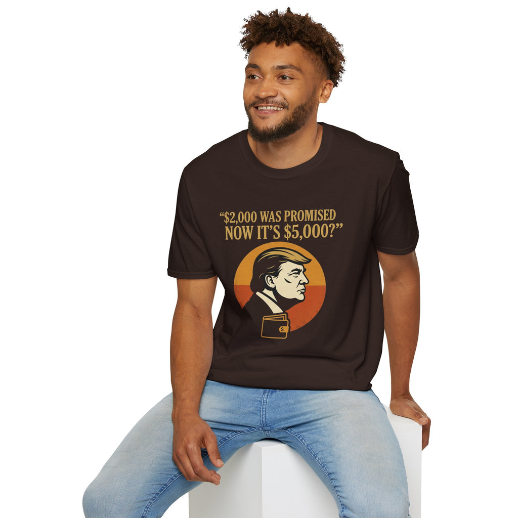 Trump 2,000 to 5,000 Retro Portrait T-Shirt