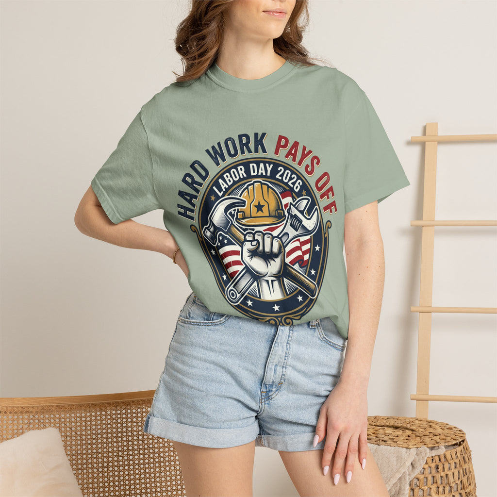 Labor Day 'Hard Work Pays Off' Graphic T-Shirt