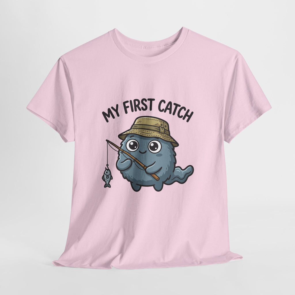 T-Shirt — "My First Catch" Cute Baby Narwhal Fishing Tee