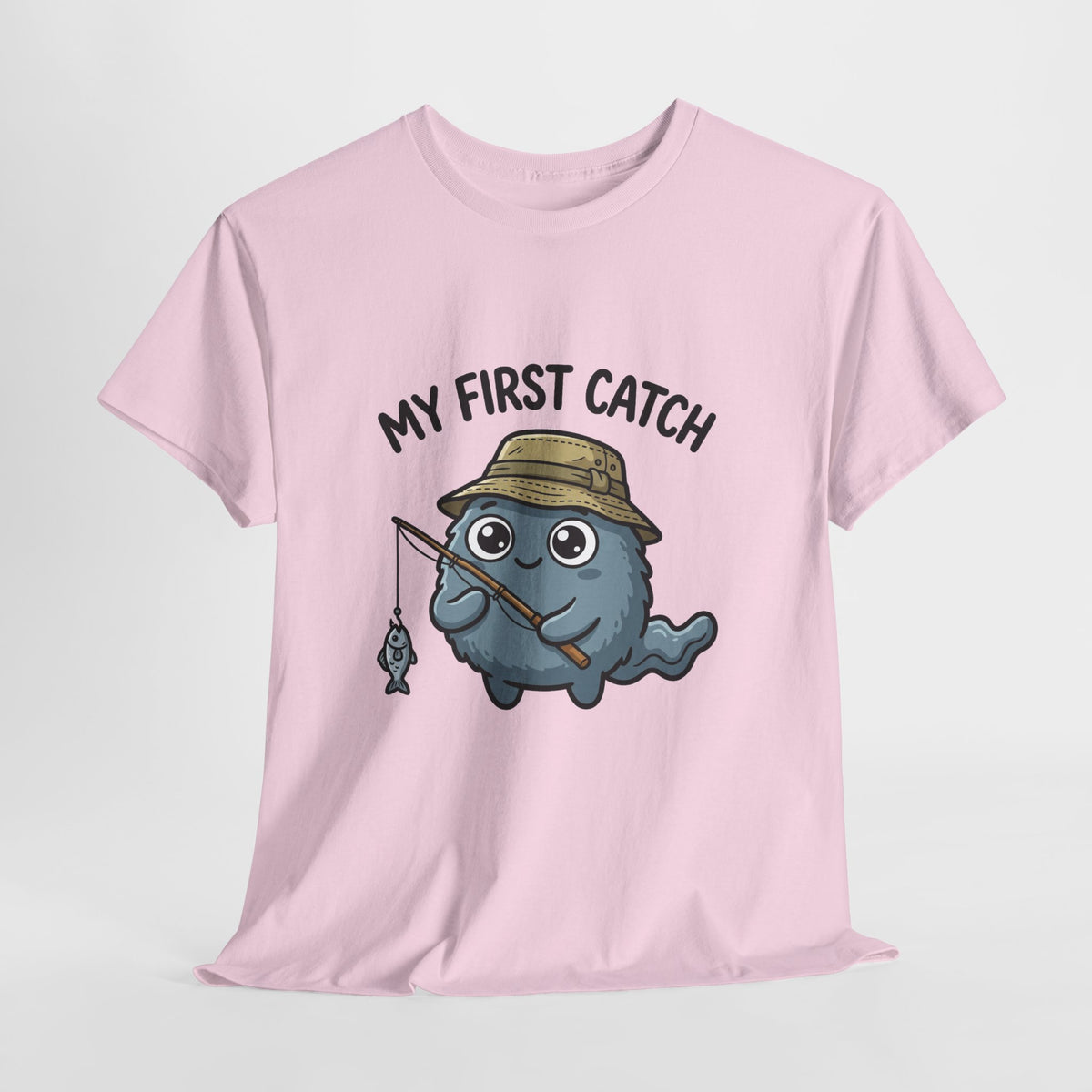 T-Shirt — "My First Catch" Cute Baby Narwhal Fishing Tee