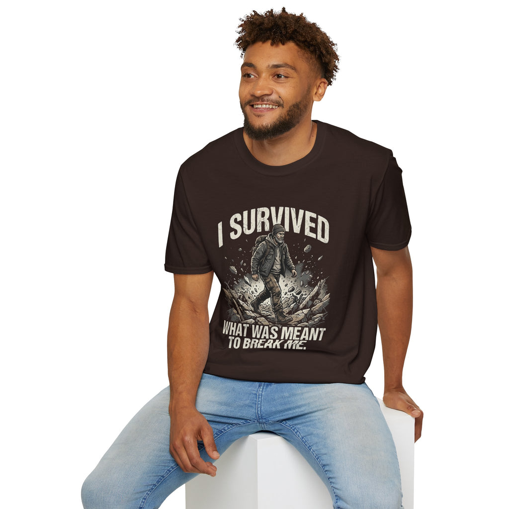 T-Shirt — "I Survived What Was Meant To Break Me" Resilience Graphic Tee