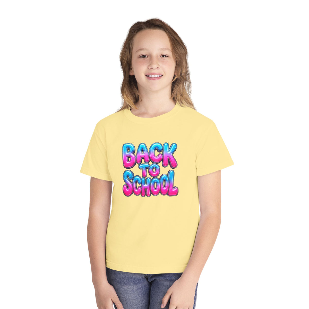 Bubble Letter Back to School Kids Tee