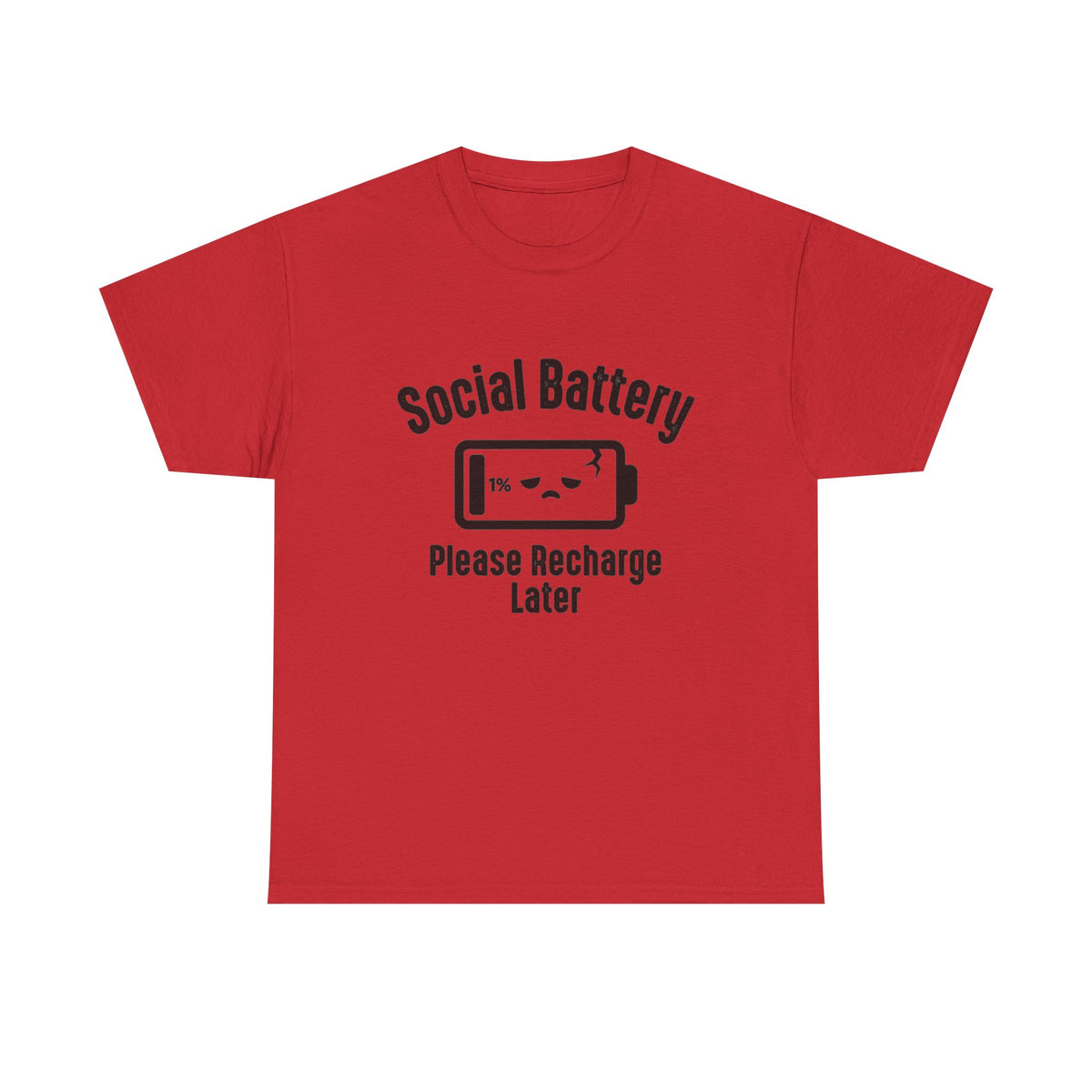 Social Battery Funny Introvert Tee