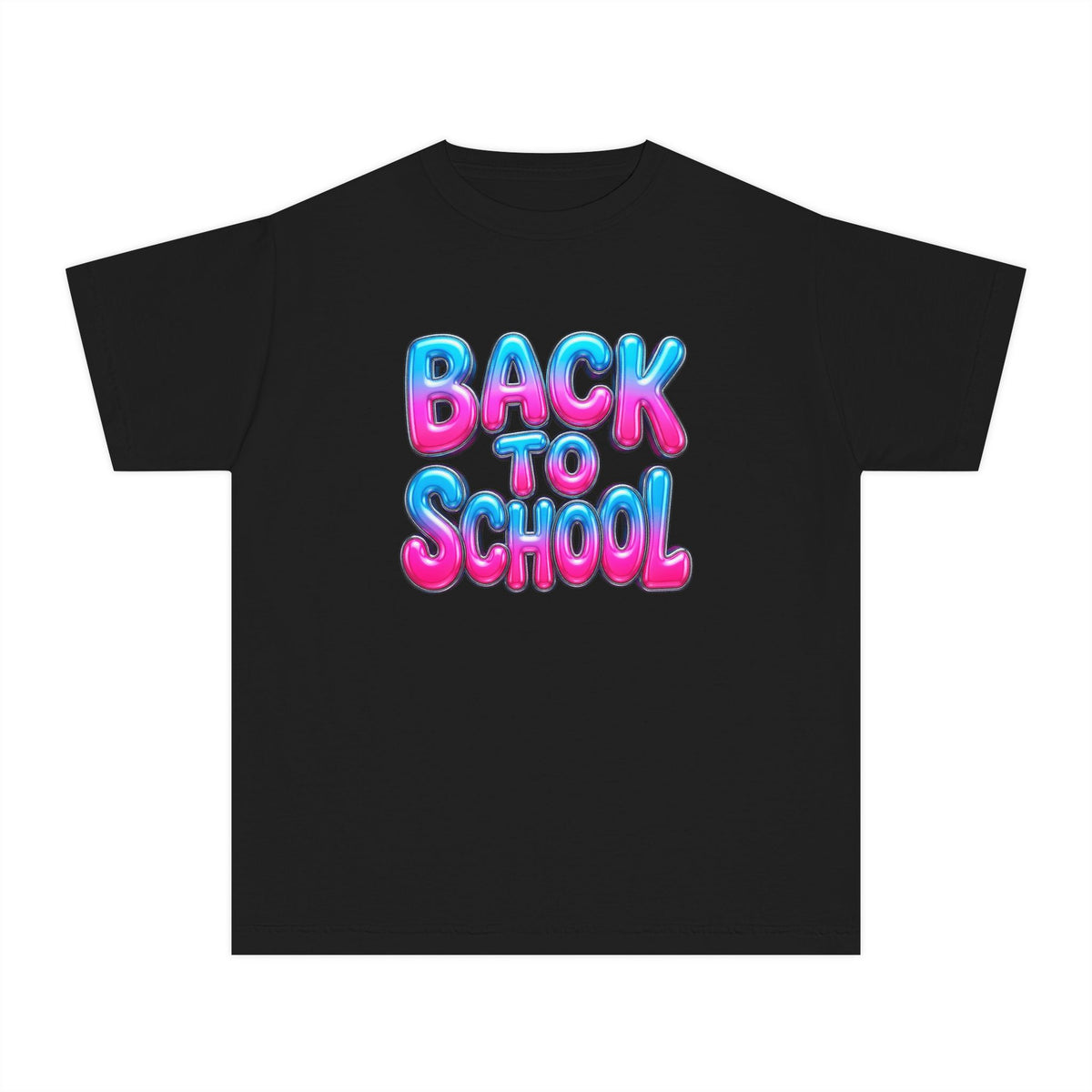Bubble Letter Back to School Kids Tee