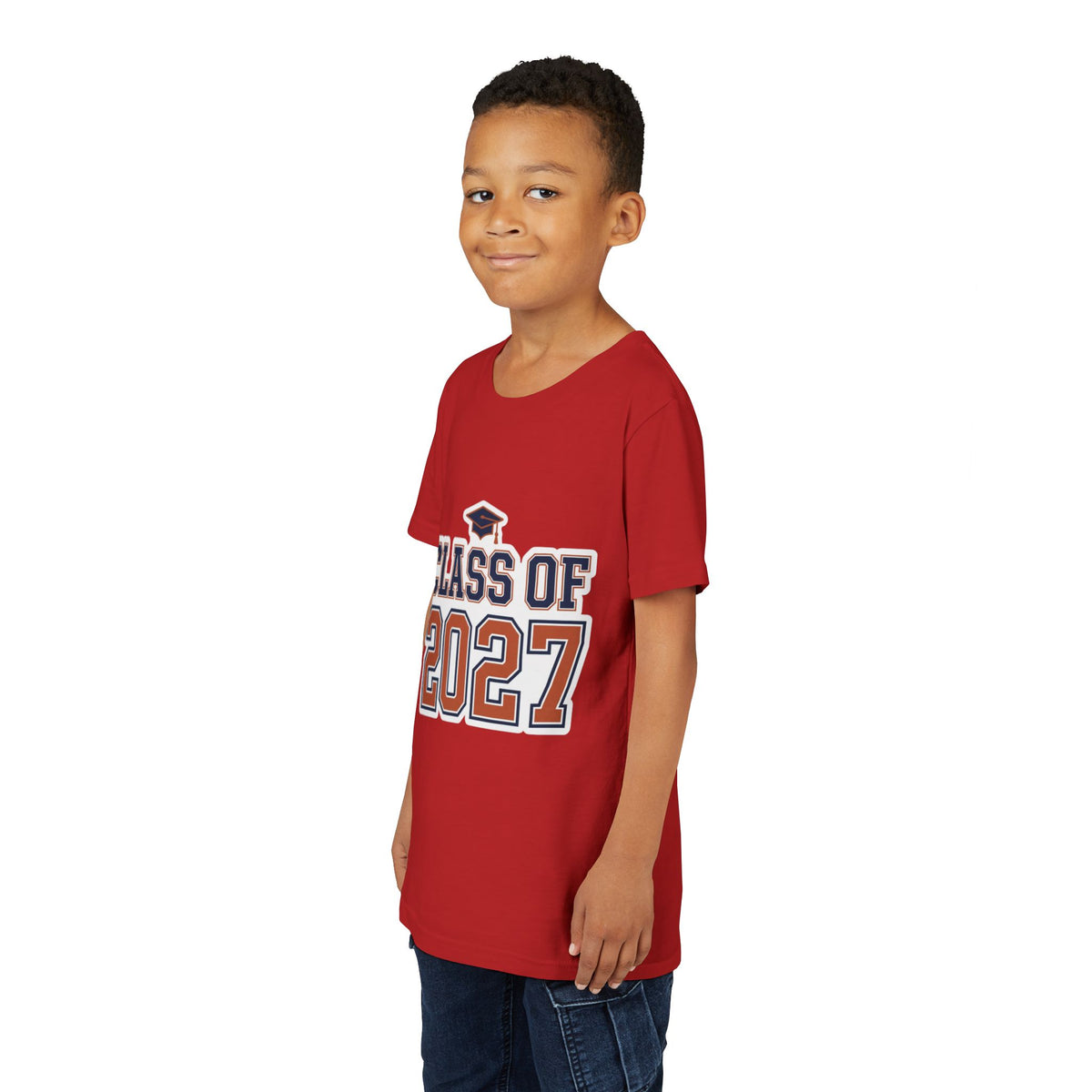 Class of 2027 Graduation Cap Kids Tee