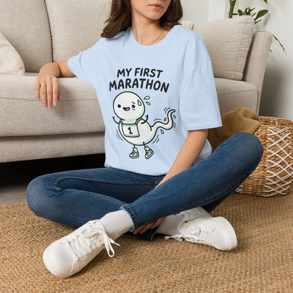 My First Marathon T-Shirt — Cute Beginner Runner Tee