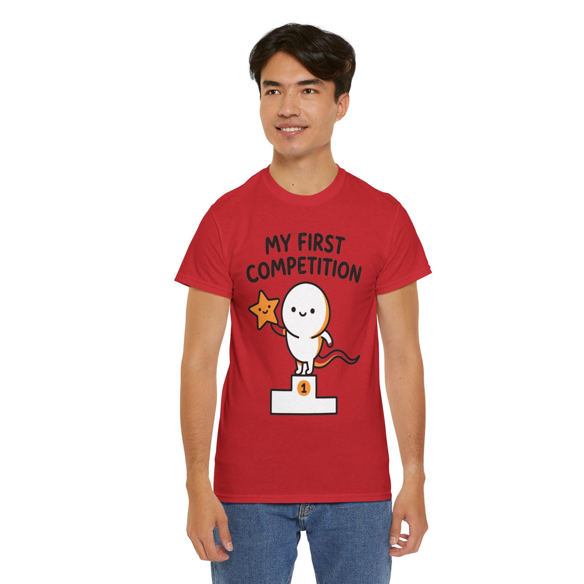 My First Competition Kids T‑Shirt – Cute Champ Podium Design