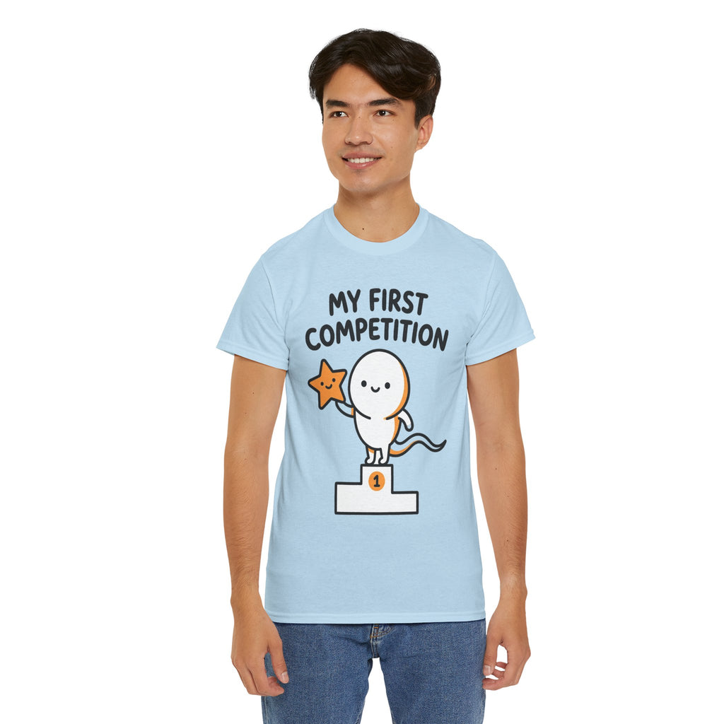 My First Competition Kids T‑Shirt – Cute Champ Podium Design