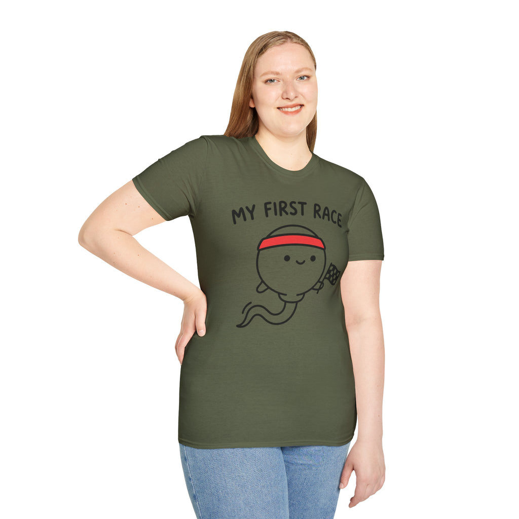 My First Race T‑Shirt — Cute Baby First Race Bodysuit Gift