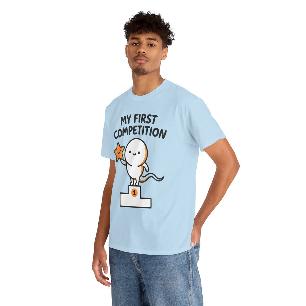 My First Competition Kids T‑Shirt – Cute Champ Podium Design