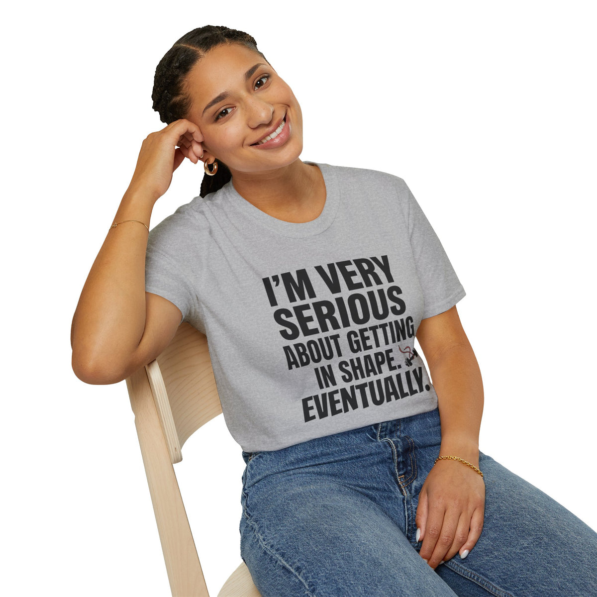 Funny "I'm Very Serious About Getting In Shape…Eventually" T‑Shirt