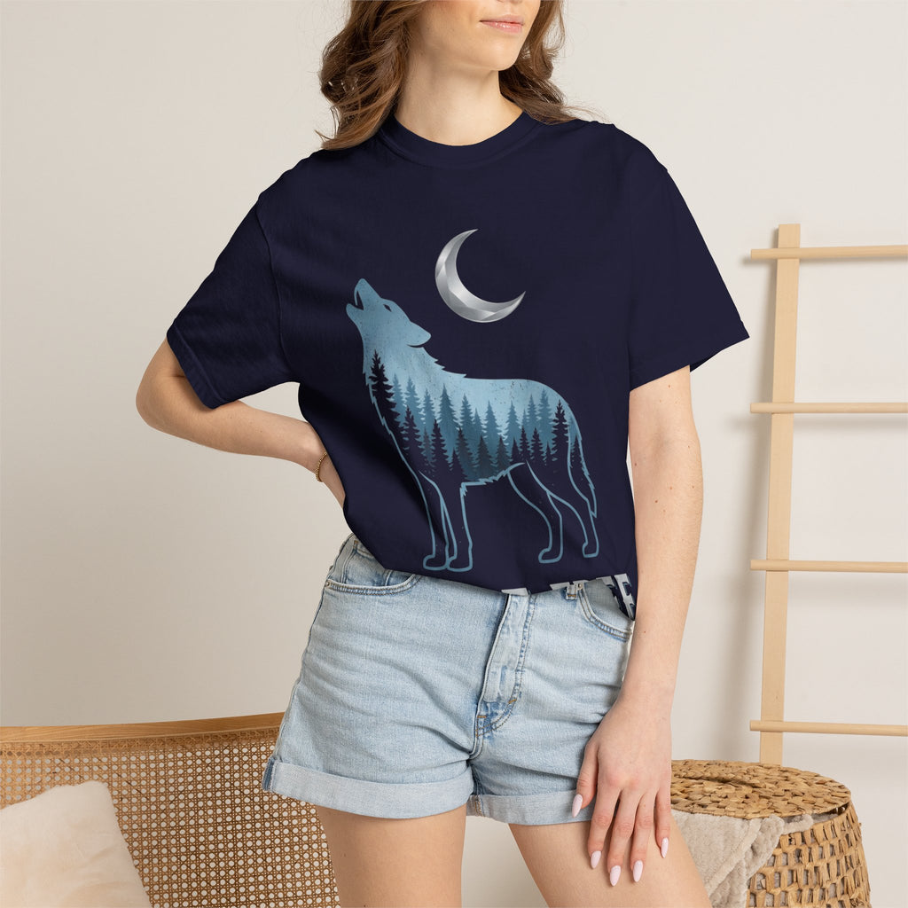 Wild & Free Wolf T-Shirt — Moonlit Woodland Graphic Tee