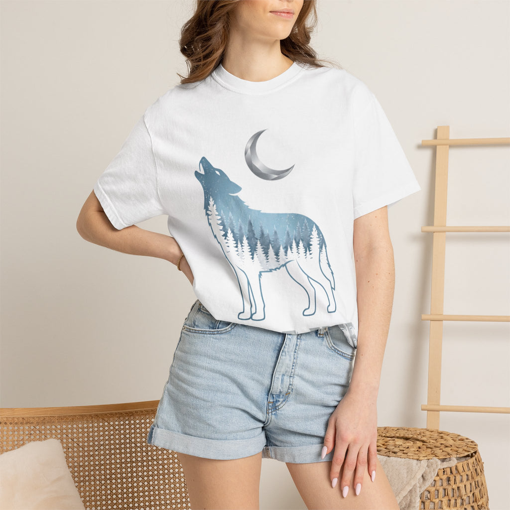 Wild & Free Wolf T-Shirt — Moonlit Woodland Graphic Tee