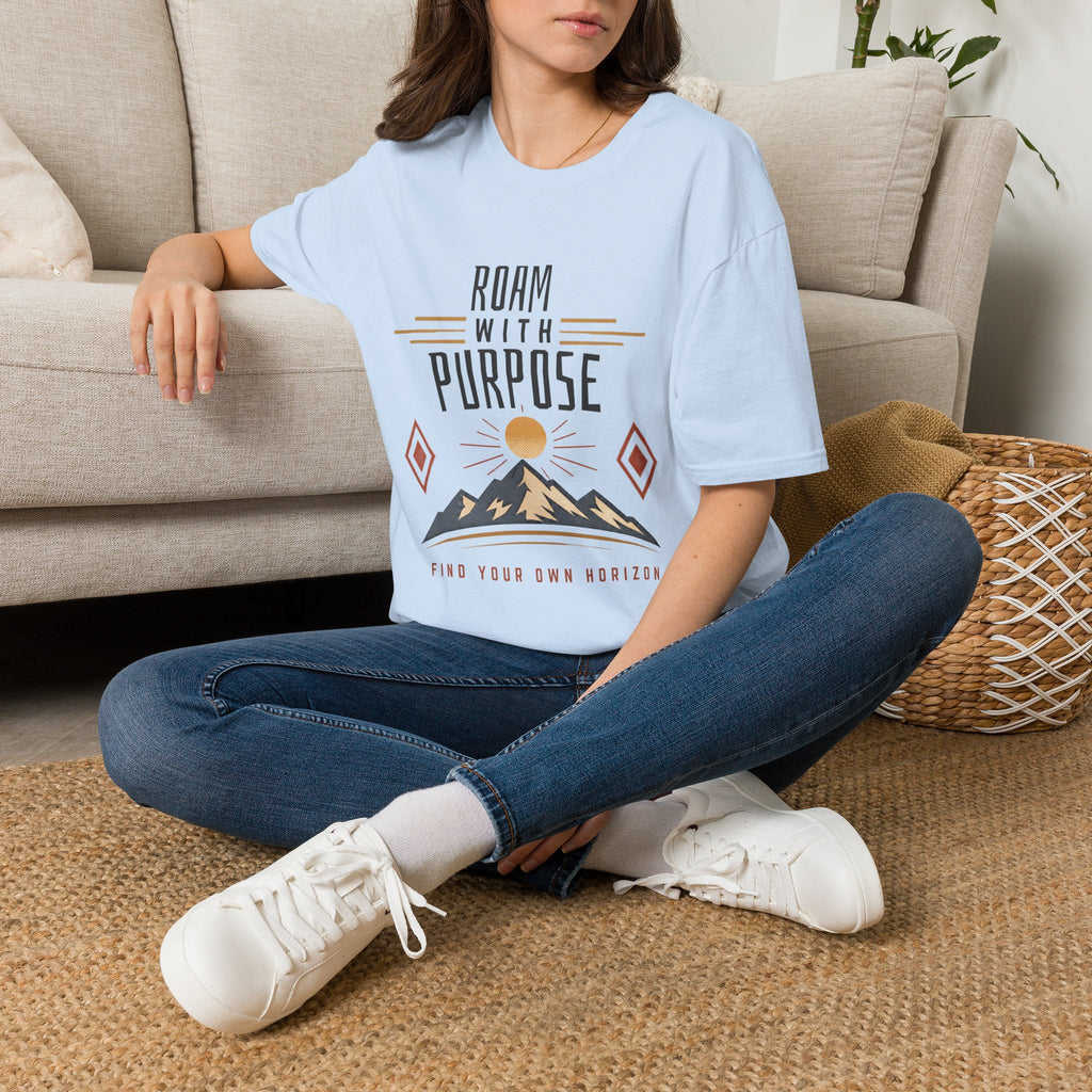 Roam With Purpose T-Shirt — Adventure Mountain Graphic Tee