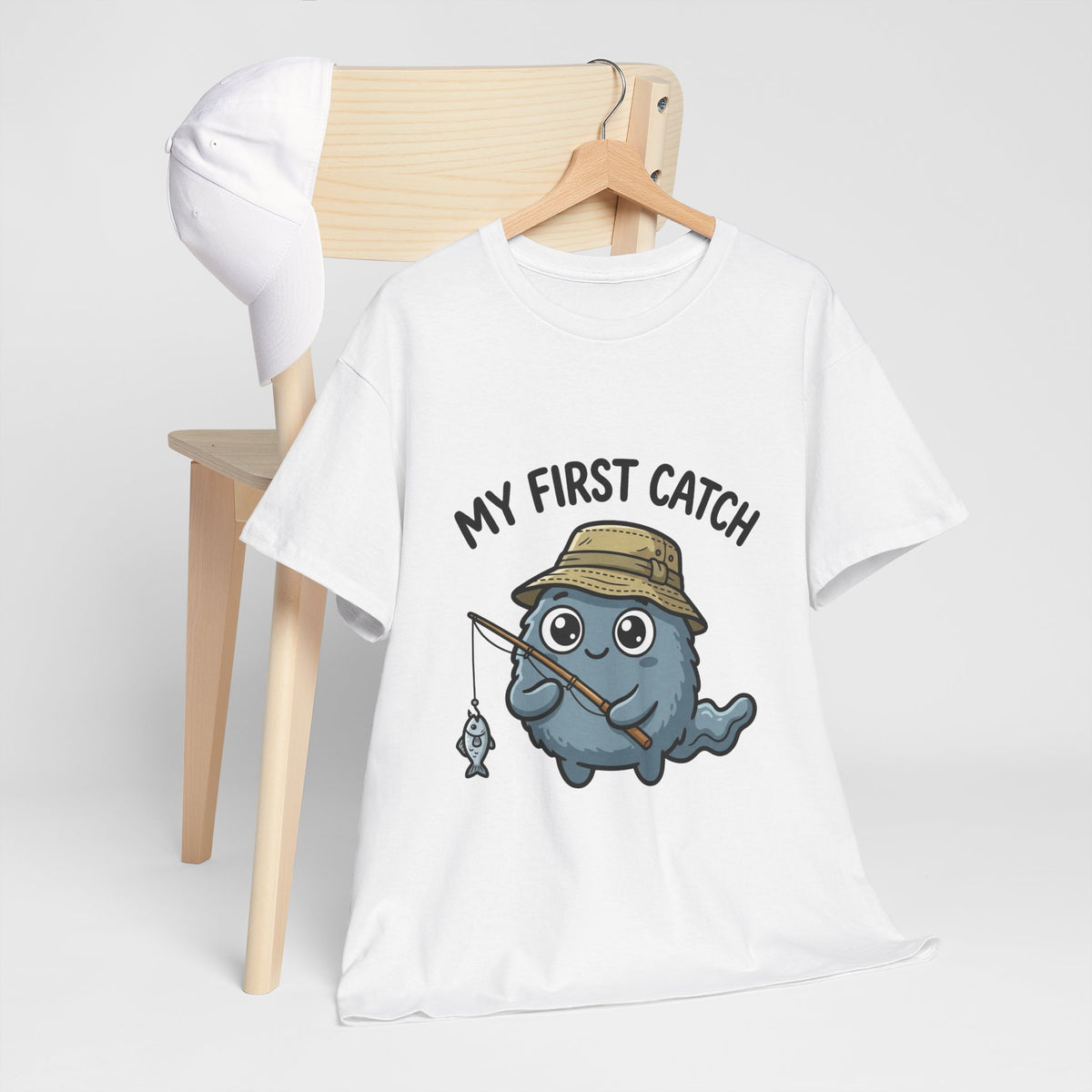 T-Shirt — "My First Catch" Cute Baby Narwhal Fishing Tee