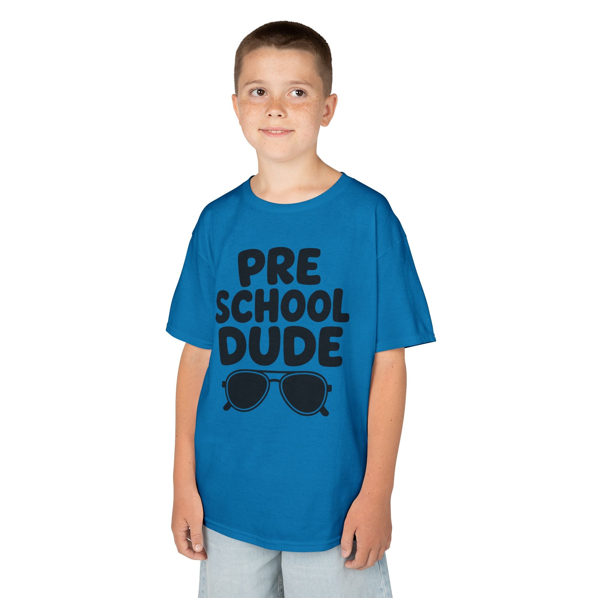 Preschool Dude Kids T‑Shirt — 'Preschool Dude' Sunglasses Graphic Tee for Boys