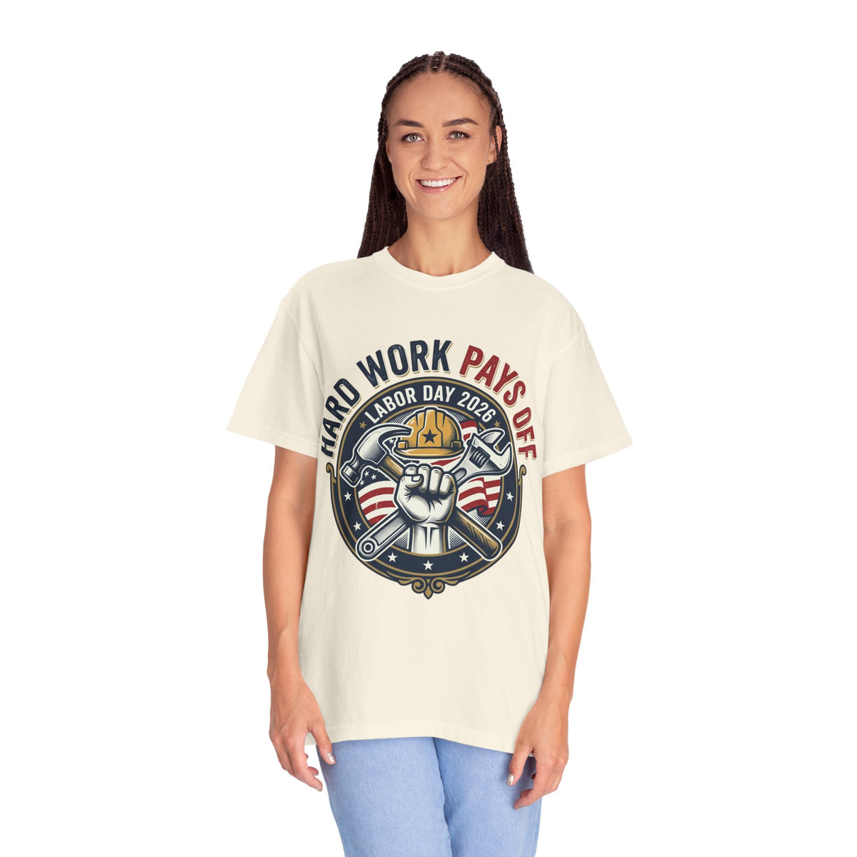 Labor Day 'Hard Work Pays Off' Graphic T-Shirt