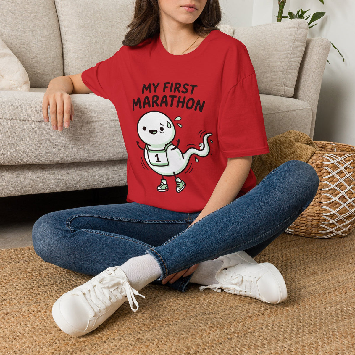 My First Marathon T-Shirt — Cute Beginner Runner Tee
