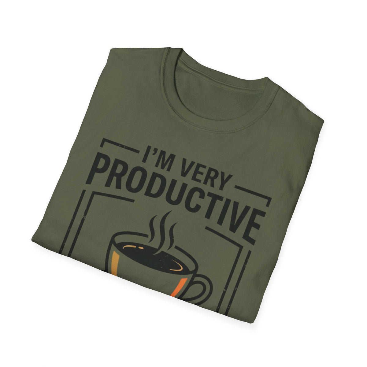 Coffee T-Shirt — "I'm Very Productive After My Coffee... Sometimes"