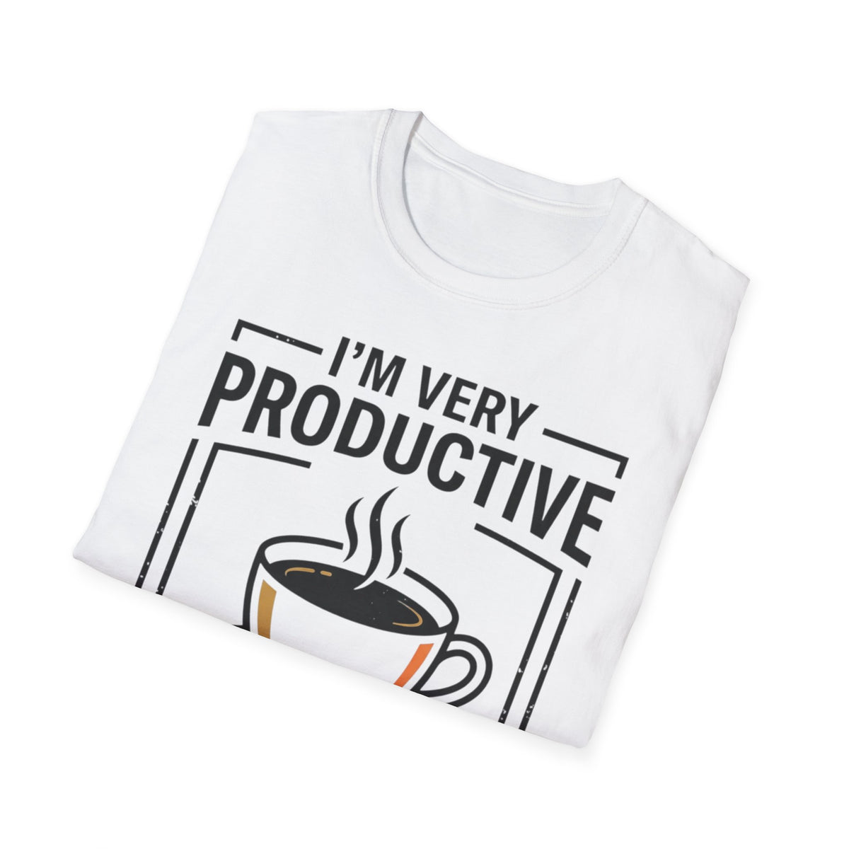 Coffee T-Shirt — "I'm Very Productive After My Coffee... Sometimes"