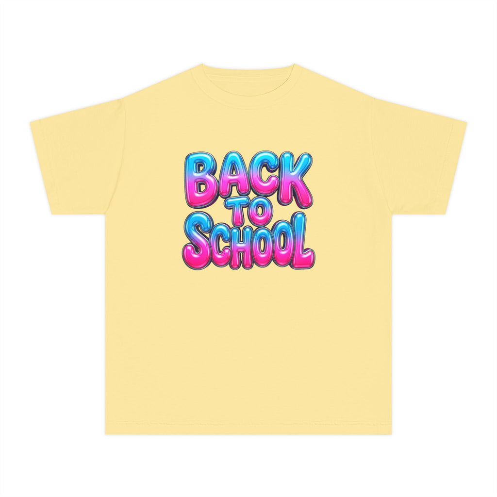 Bubble Letter Back to School Kids Tee