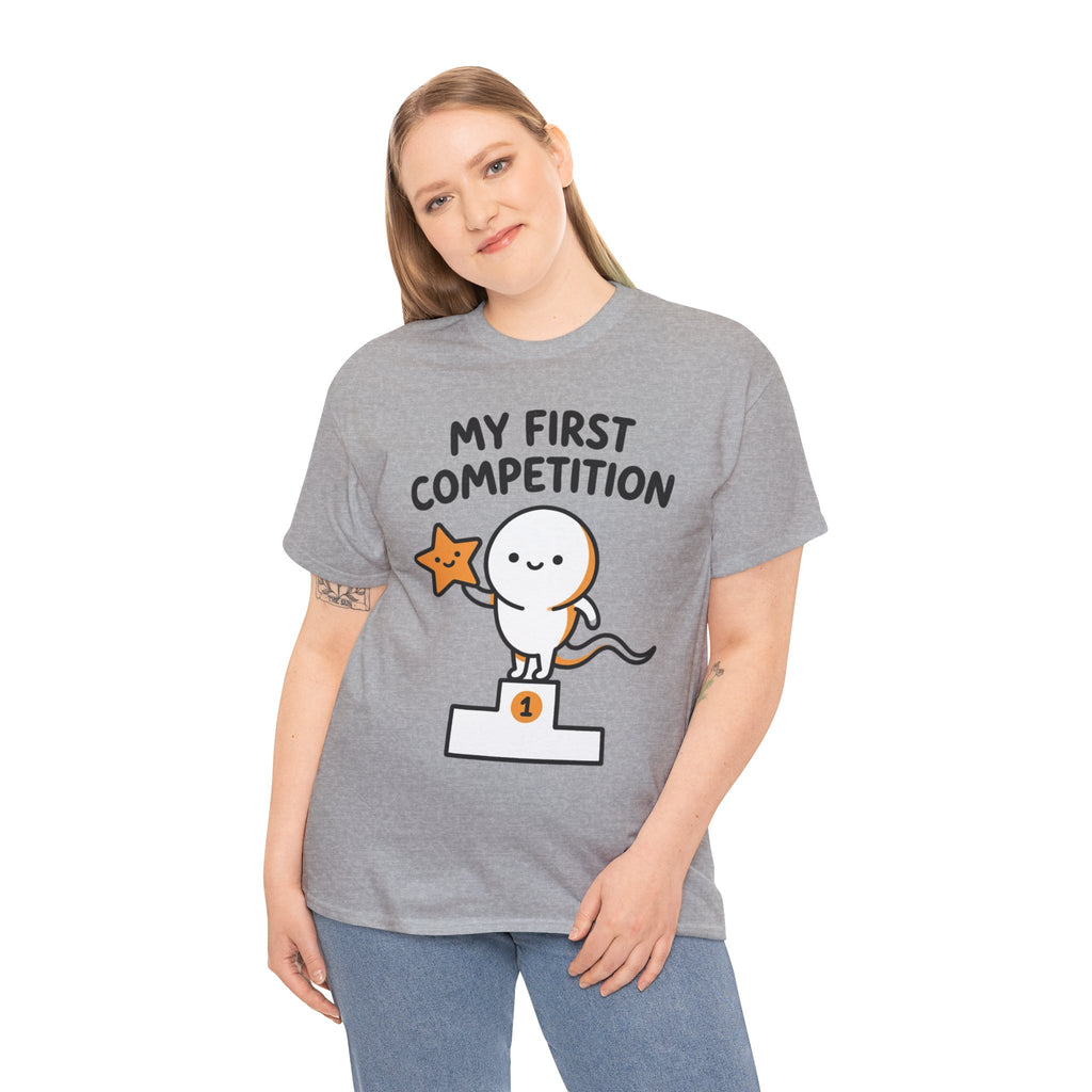 My First Competition Kids T‑Shirt – Cute Champ Podium Design