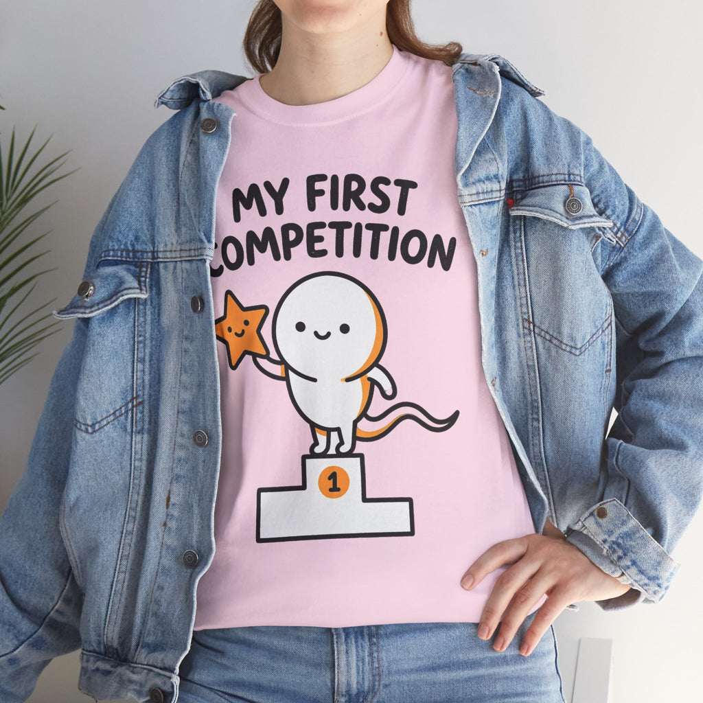 My First Competition Kids T‑Shirt – Cute Champ Podium Design