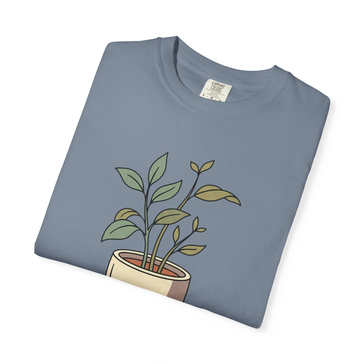 Growing Through It Plant Tee — Self Growth Graphic T-Shirt