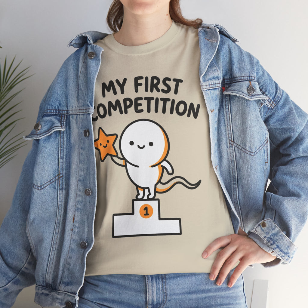 My First Competition Kids T‑Shirt – Cute Champ Podium Design