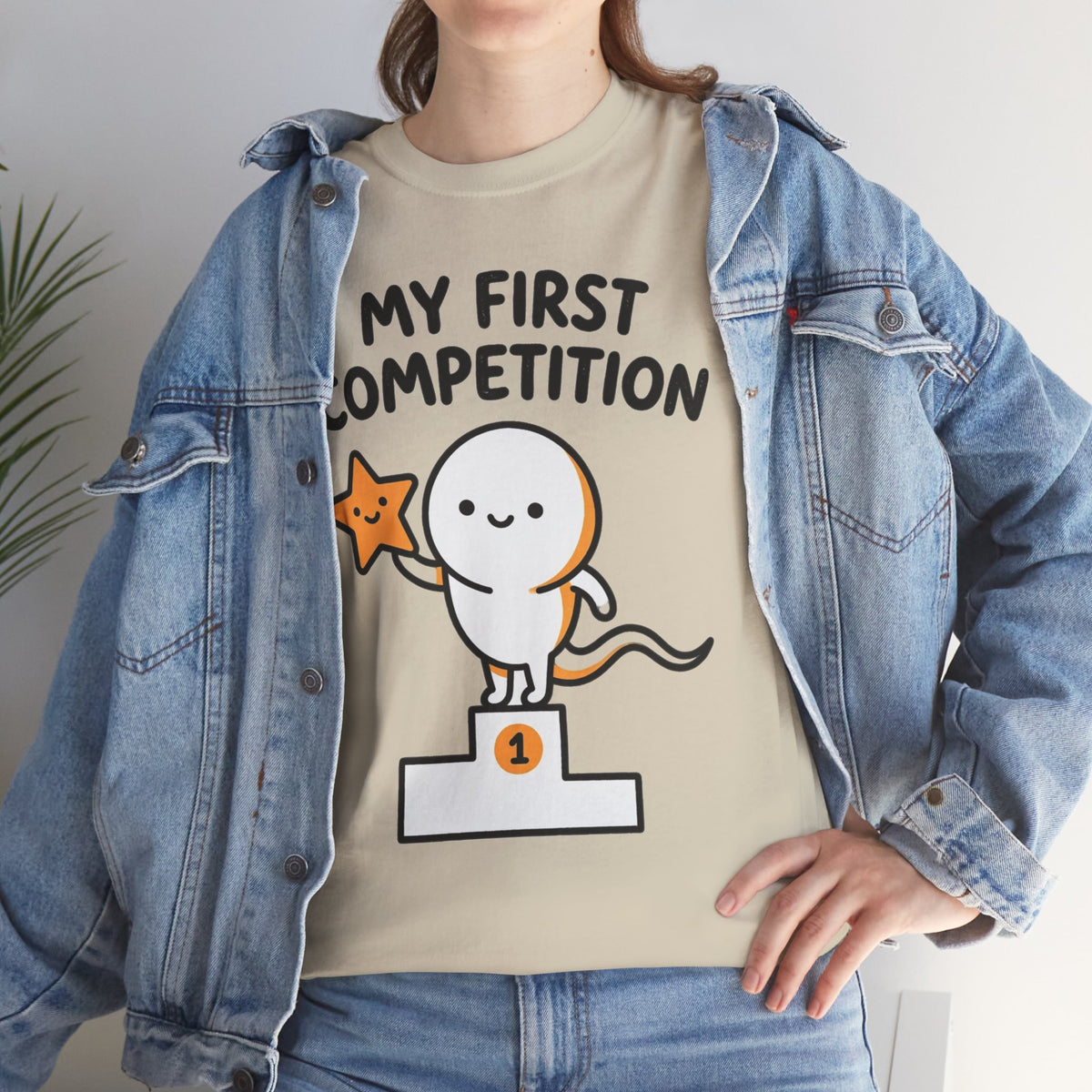 My First Competition Kids T‑Shirt – Cute Champ Podium Design