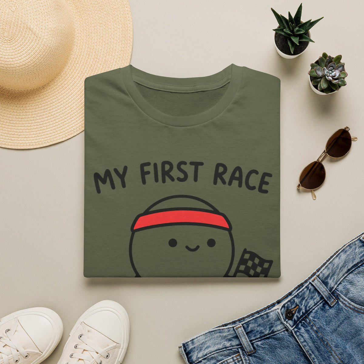My First Race T‑Shirt — Cute Baby First Race Bodysuit Gift