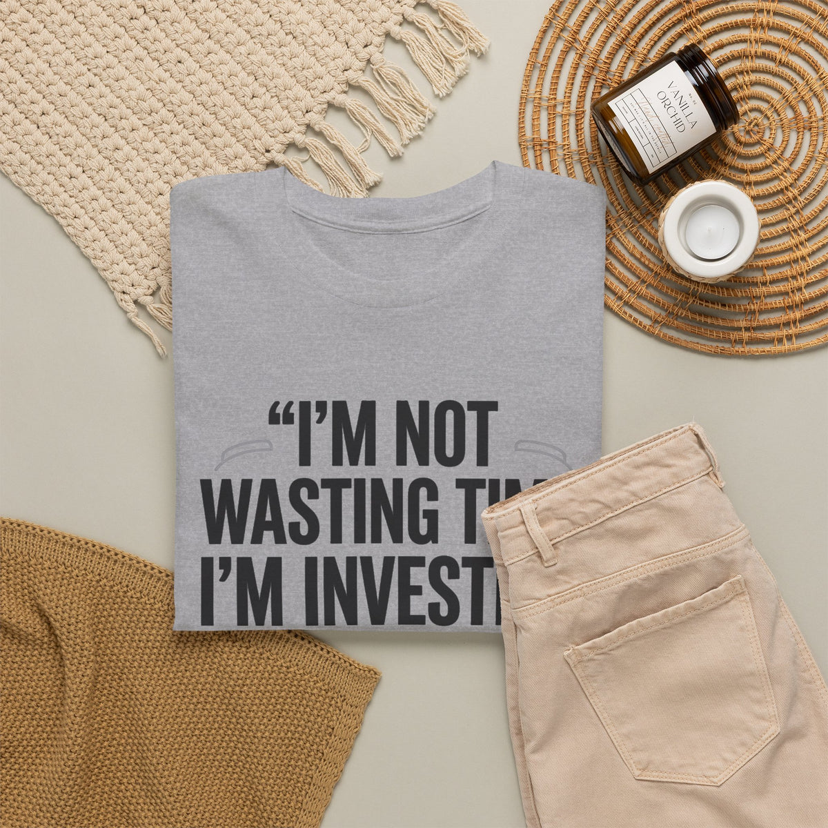 Gaming Tee - "I'm Not Wasting Time, I'm Investing In My Skills" Motivational Gamer T-Shirt