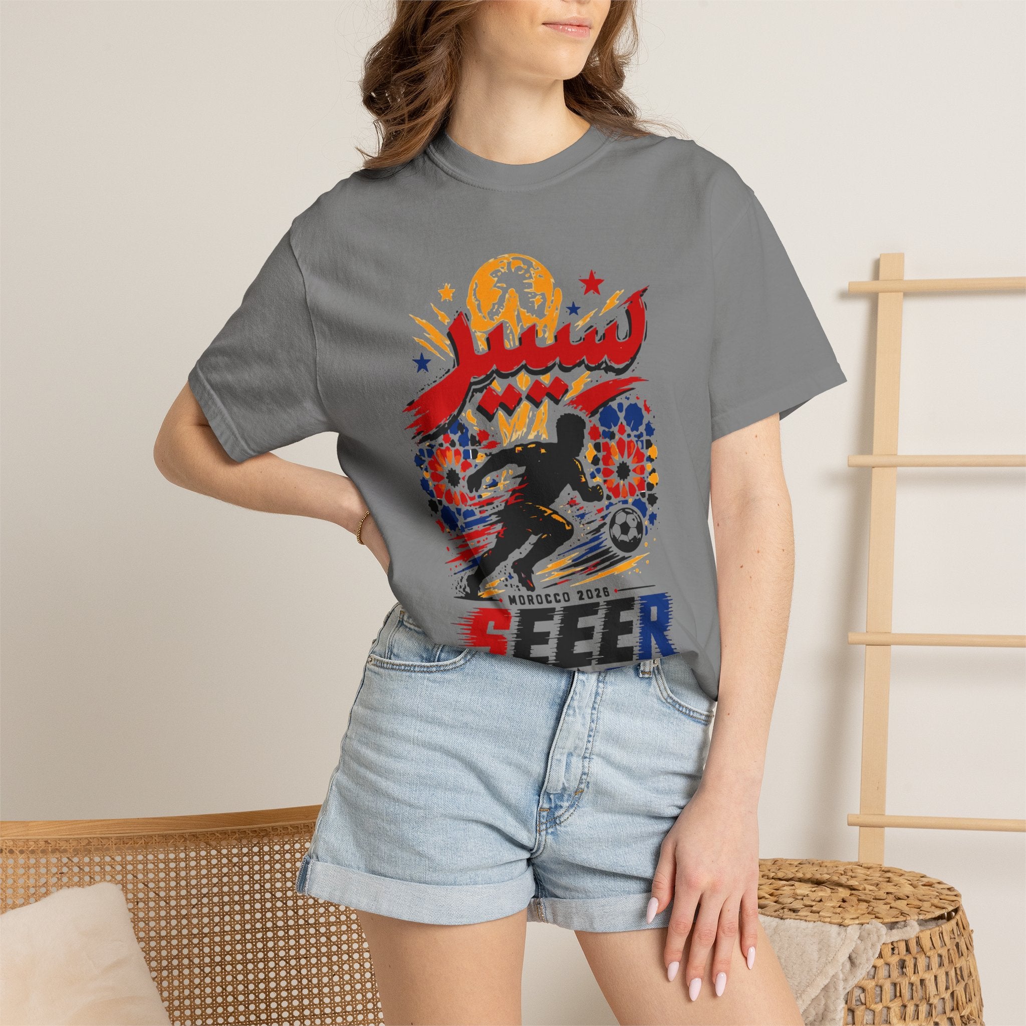 Seeer Soccer Vintage Graphic T-Shirt