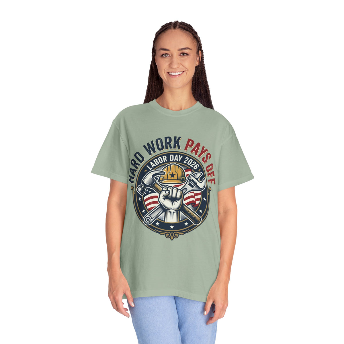 Labor Day 'Hard Work Pays Off' Graphic T-Shirt