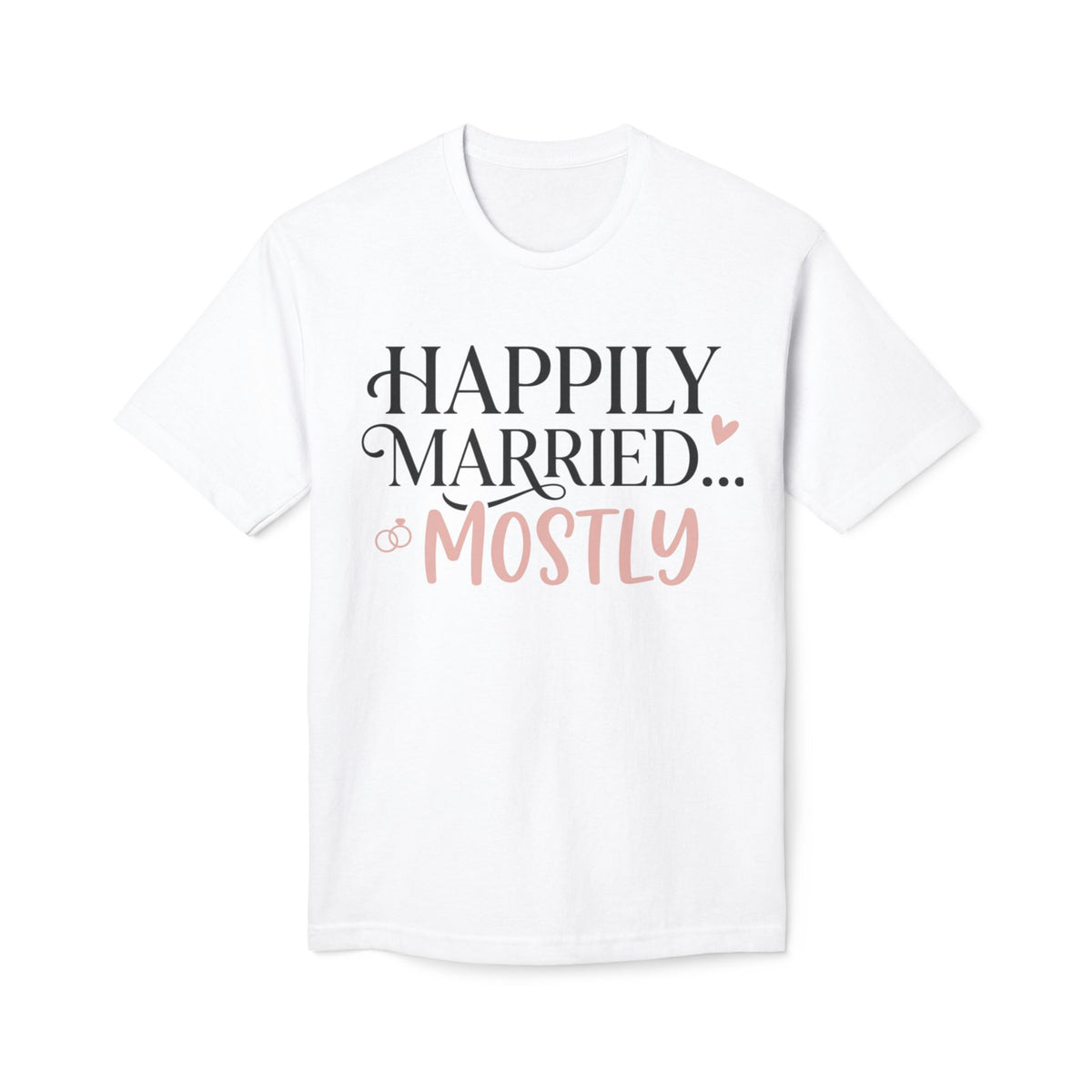 Happily Married Unisex Midweight T-shirt, Made in US