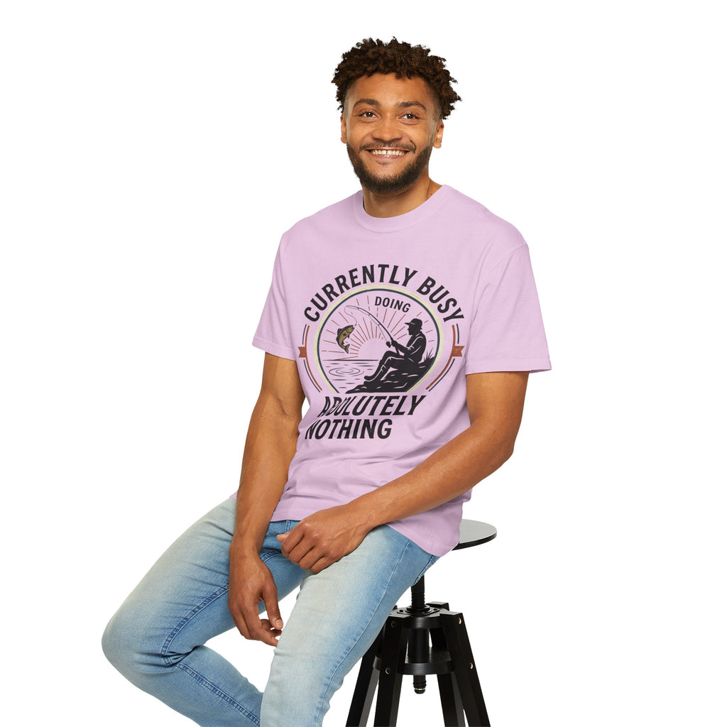 T-Shirt — Currently Busy Doing Absolutely Nothing Fishing Graphic