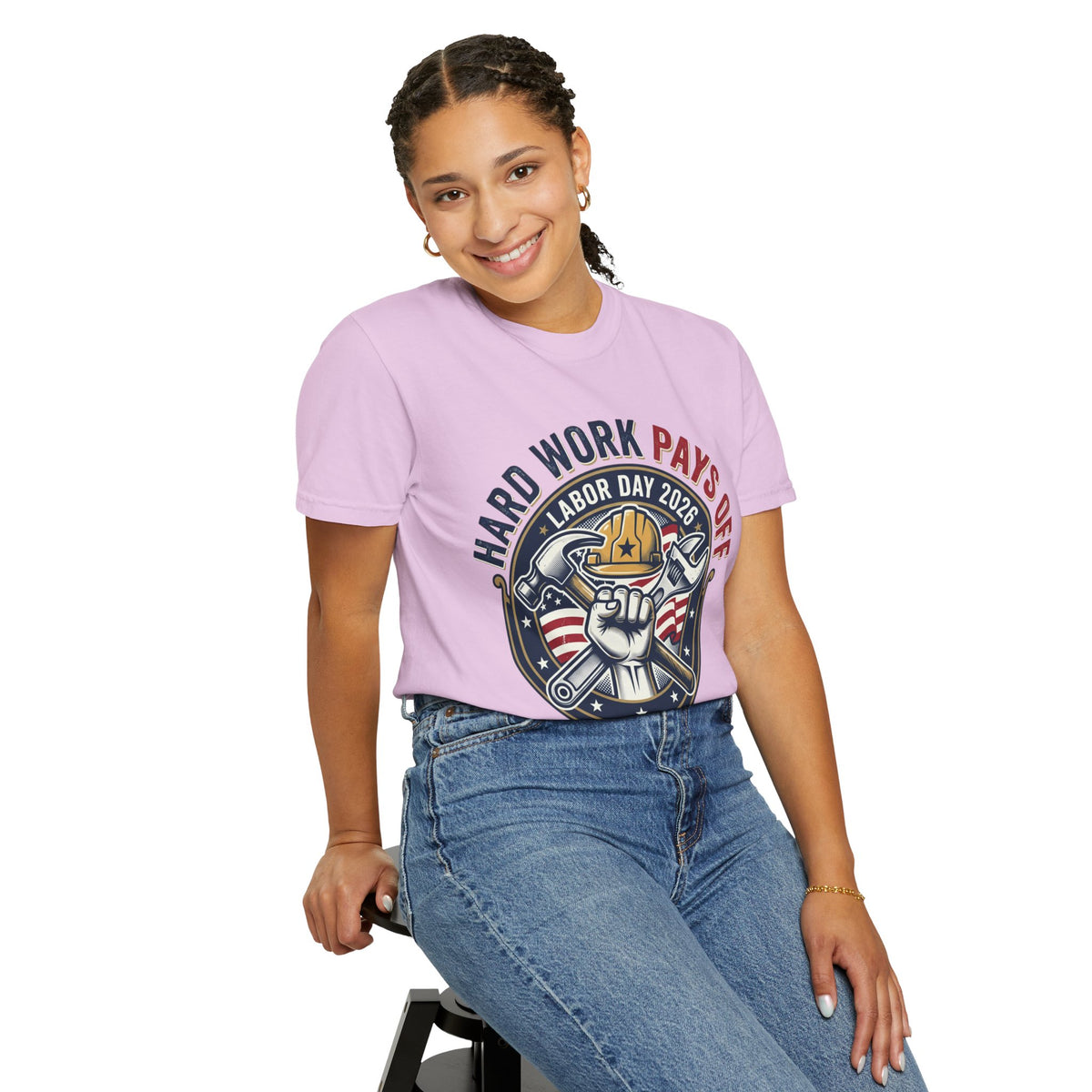 Labor Day 'Hard Work Pays Off' Graphic T-Shirt