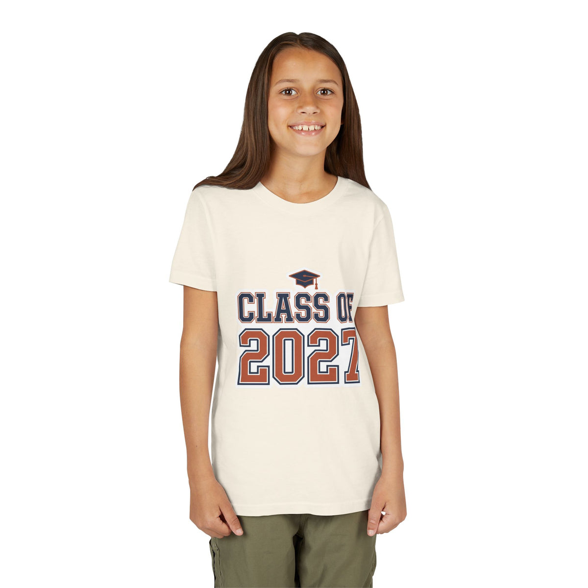 Class of 2027 Graduation Cap Kids Tee