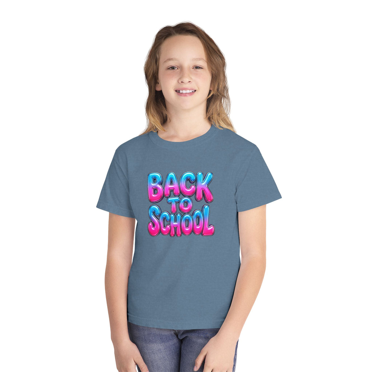 Bubble Letter Back to School Kids Tee