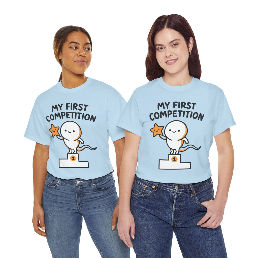 My First Competition Kids T‑Shirt – Cute Champ Podium Design