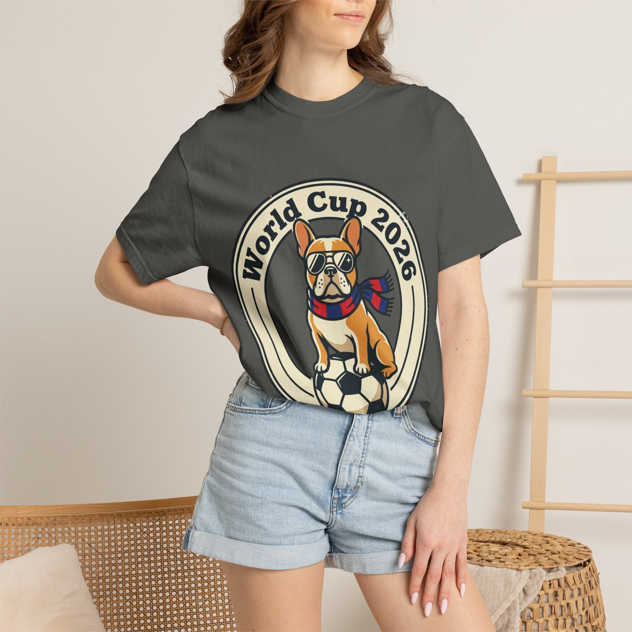 World Cup 2026 French Bulldog Soccer T-Shirt