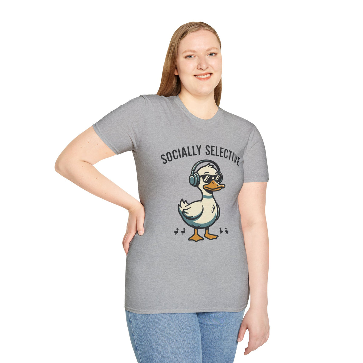 Socially Selective Duck T-Shirt — Funny Introvert Graphic Tee