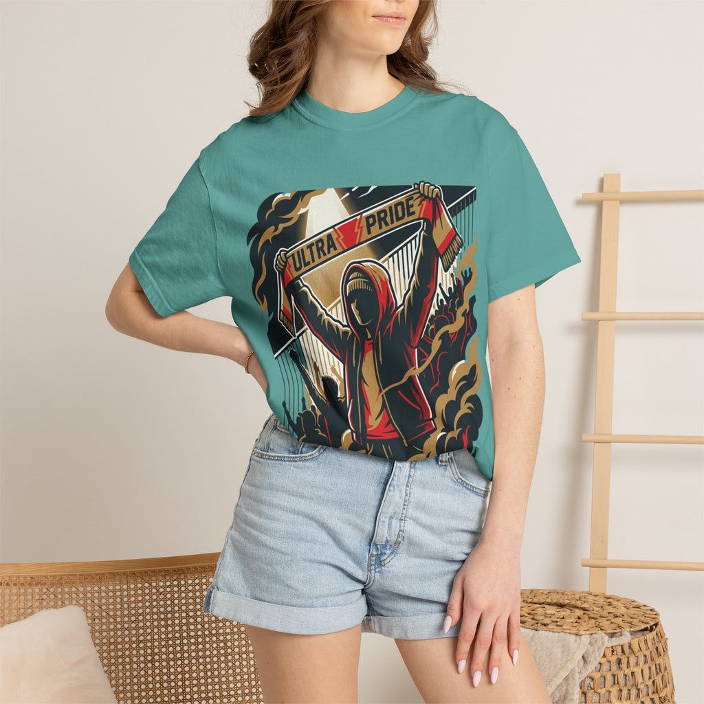 Ultra Pride T-Shirt — Football Ultras Fan Tee with Hooded Supporter Design