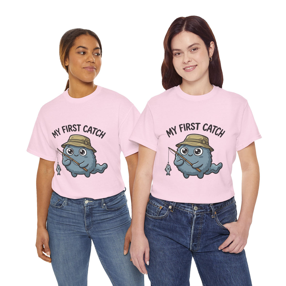 T-Shirt — "My First Catch" Cute Baby Narwhal Fishing Tee