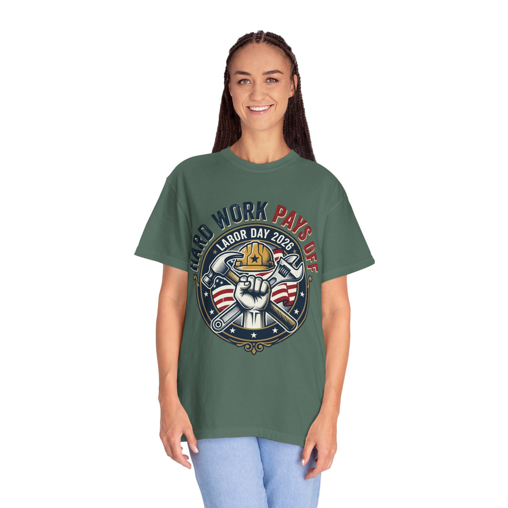 Labor Day 'Hard Work Pays Off' Graphic T-Shirt
